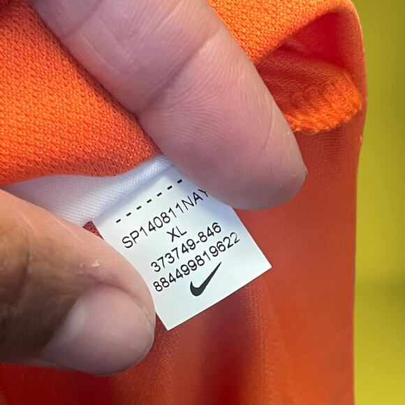 Nike Golf Dri Fit Aerated Polo Shirt Embroider Logo Swoosh Athletic Performance - Picture 7 of 7